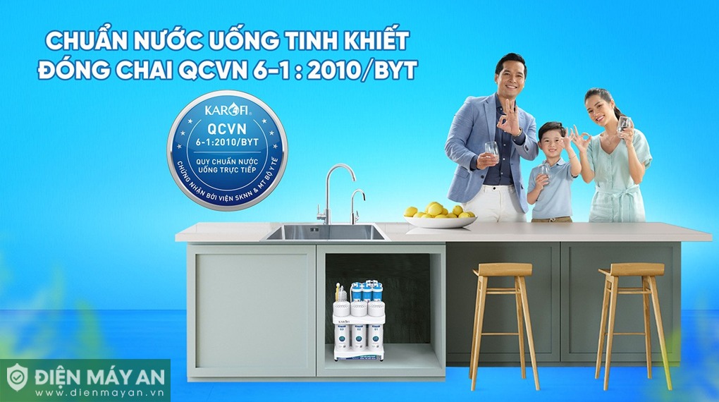 Máy lọc nước RO Karofi KAQ-U03 Pro 10 lõi